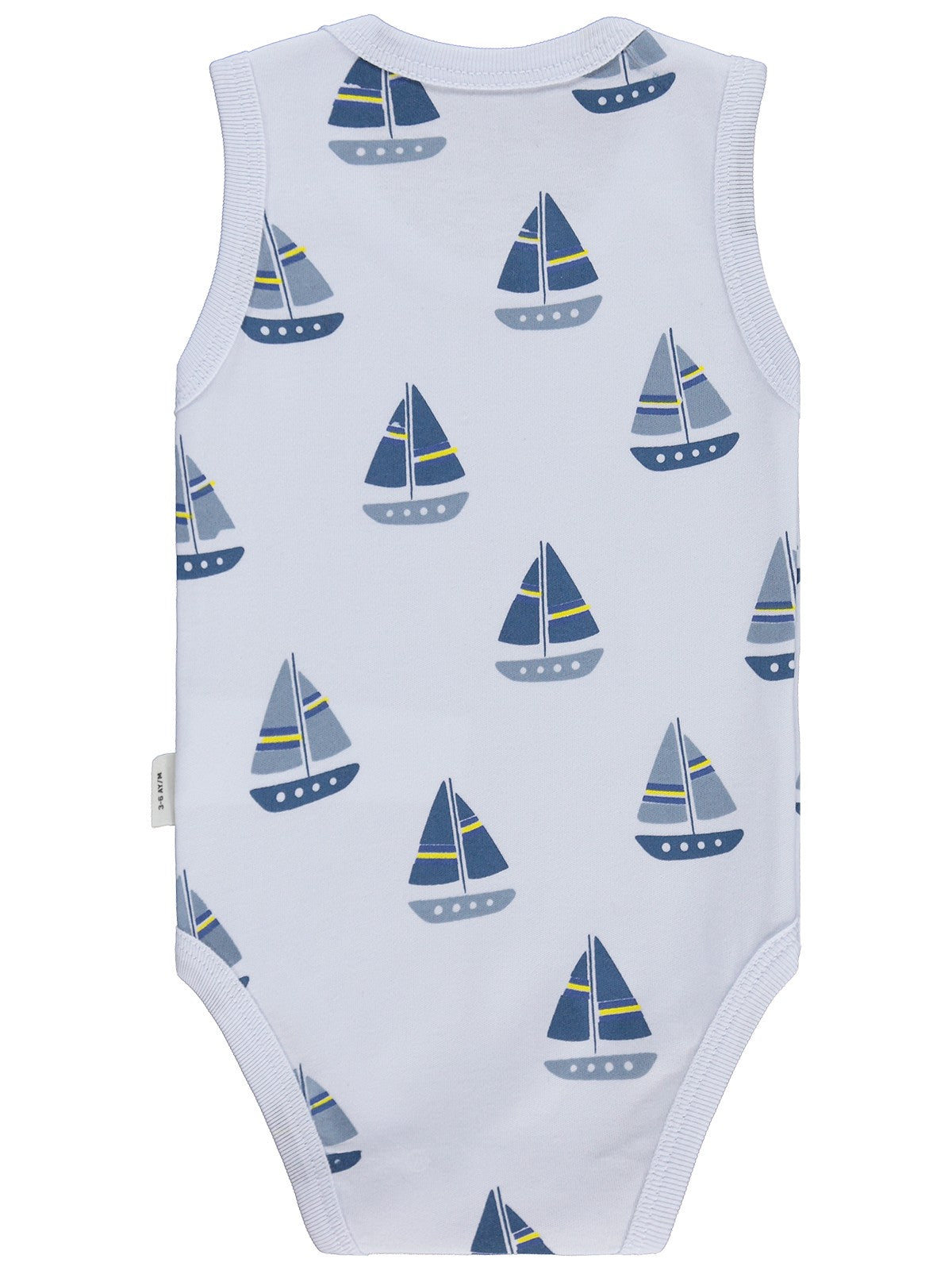 Civil Baby Yelkenli Empirme 3-36 Ay Çıtçıtlı Badi - Beyaz