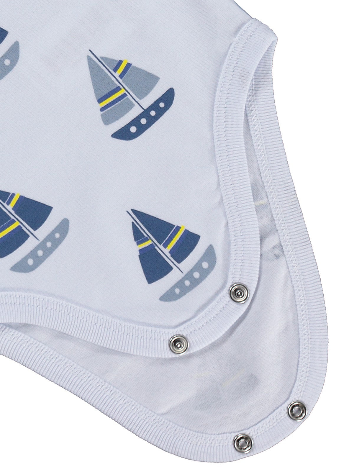 Civil Baby Yelkenli Empirme 3-36 Ay Çıtçıtlı Badi - Beyaz