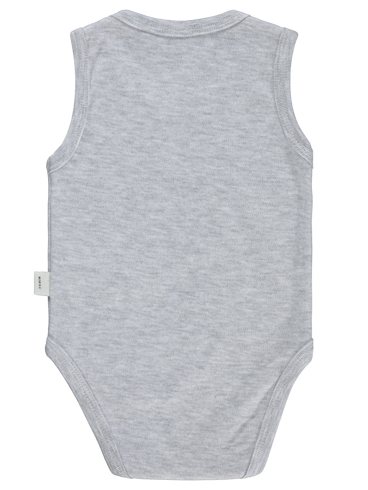 Civil Baby Aslan Baskılı 0-3 Yaş Çıtçıtlı Badi - Gri