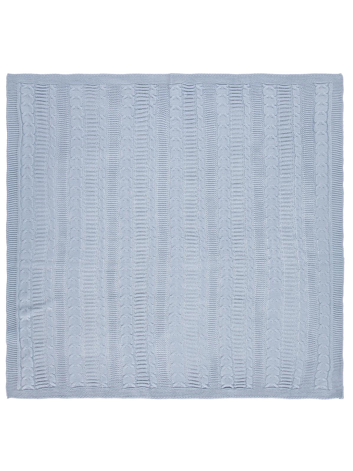 Y26Y310 Civil Baby Saç Örgü Triko 95*100 Battaniye - Mavi
