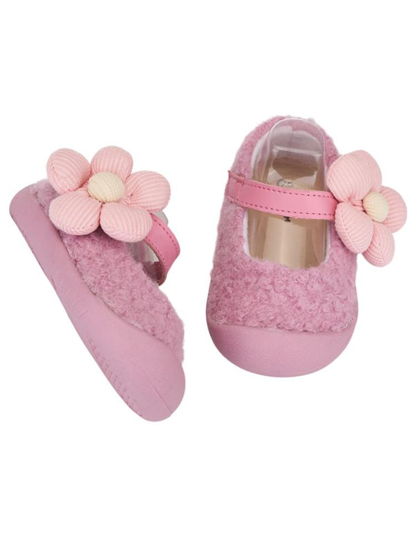 Mumenim Baby Lebom Çiçekli 17-22 Numara İlkadım - Pudra