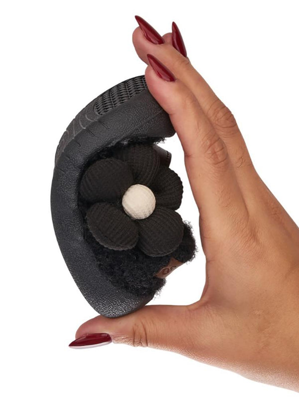 Mumenim Baby Lebom Çiçekli 17-22 Numara İlkadım - Siyah