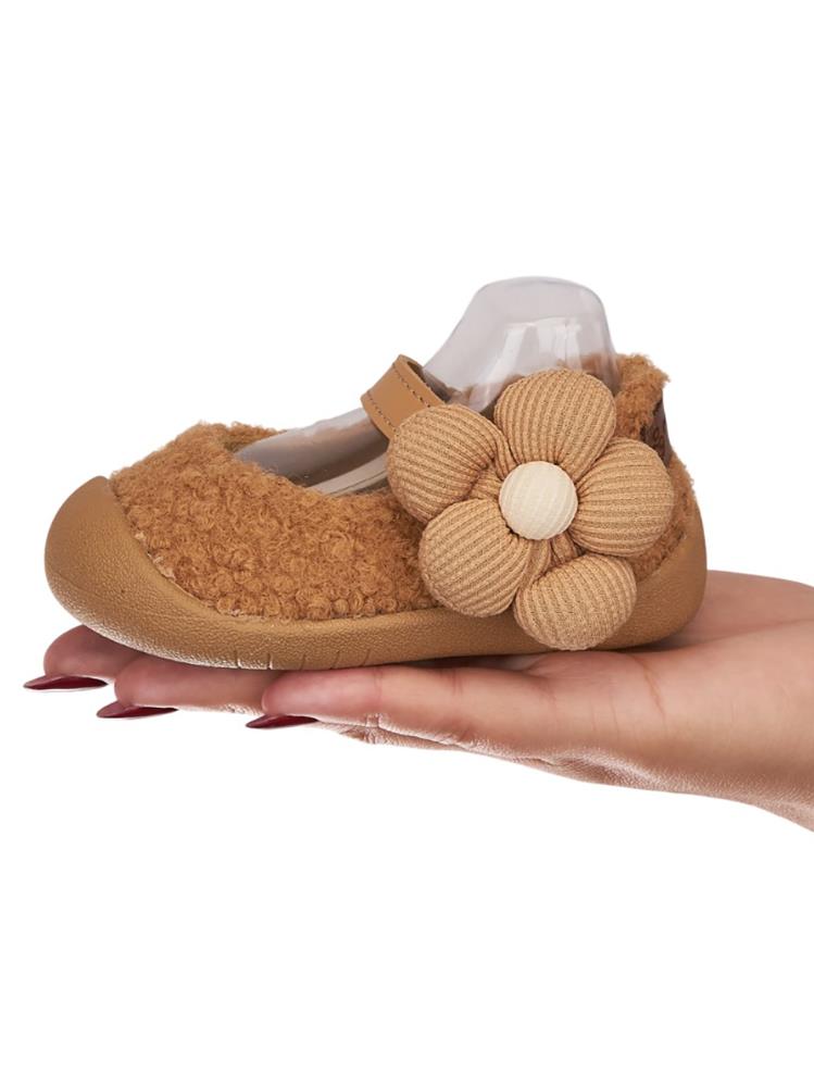 Mumenim Baby Lebom Çiçekli 17-22 Numara İlkadım - Kahverengi