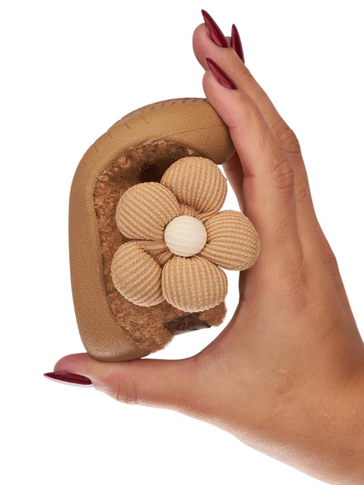 Mumenim Baby Lebom Çiçekli 17-22 Numara İlkadım - Kahverengi