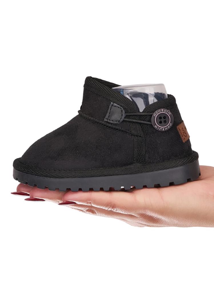 Mumenim Baby Kodiak Düğmeli 26-30 Numara Bot - Siyah