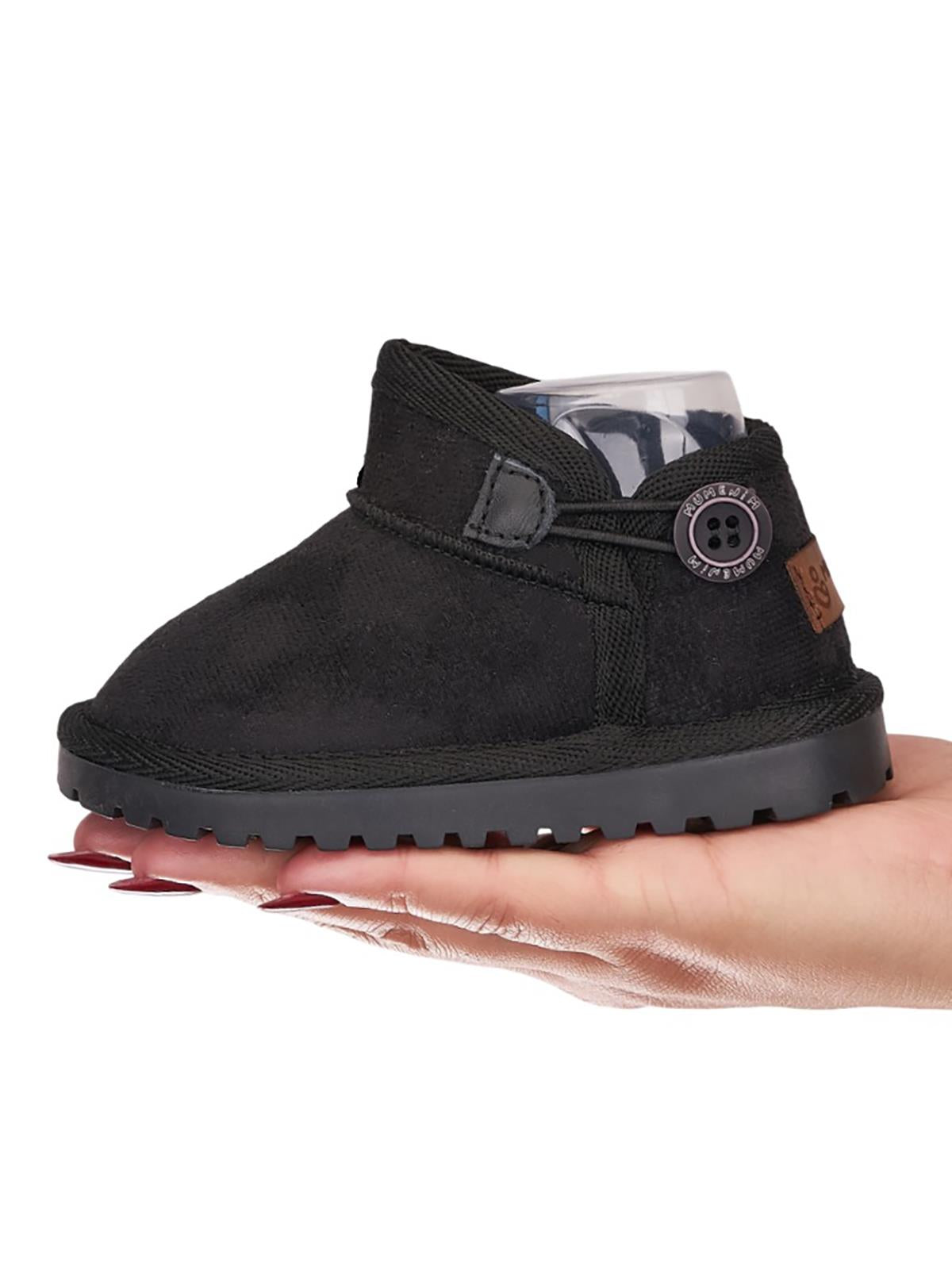 Mumenim Baby Kodiak Düğmeli 26-30 Numara Bot - Siyah