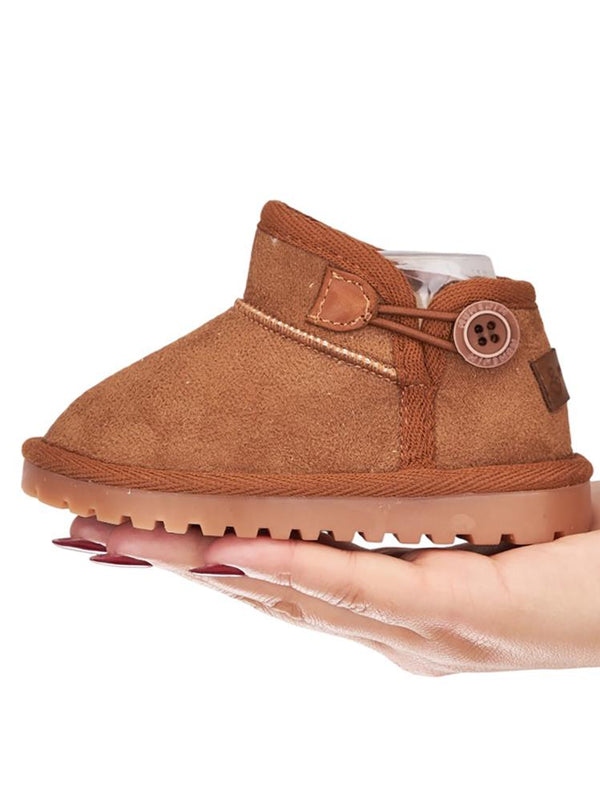 Mumenim Baby Kodiak Düğmeli 26-30 Numara Bot - Kahverengi