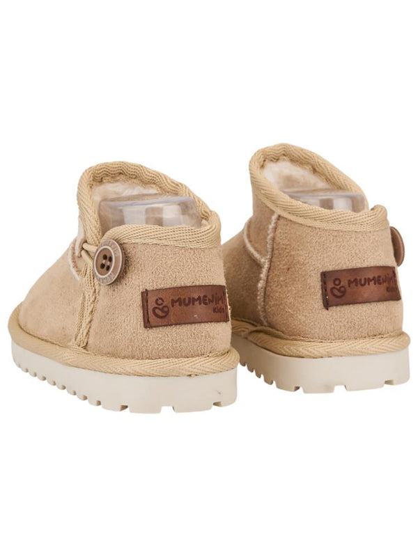 Mumenim Baby Kodiak Düğmeli 21-25 Numara Bot - Bej