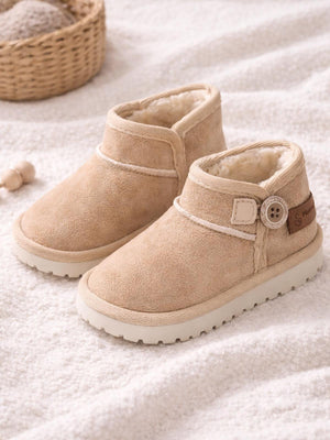 Mumenim Baby Kodiak Düğmeli 26-30 Numara Bot - Bej