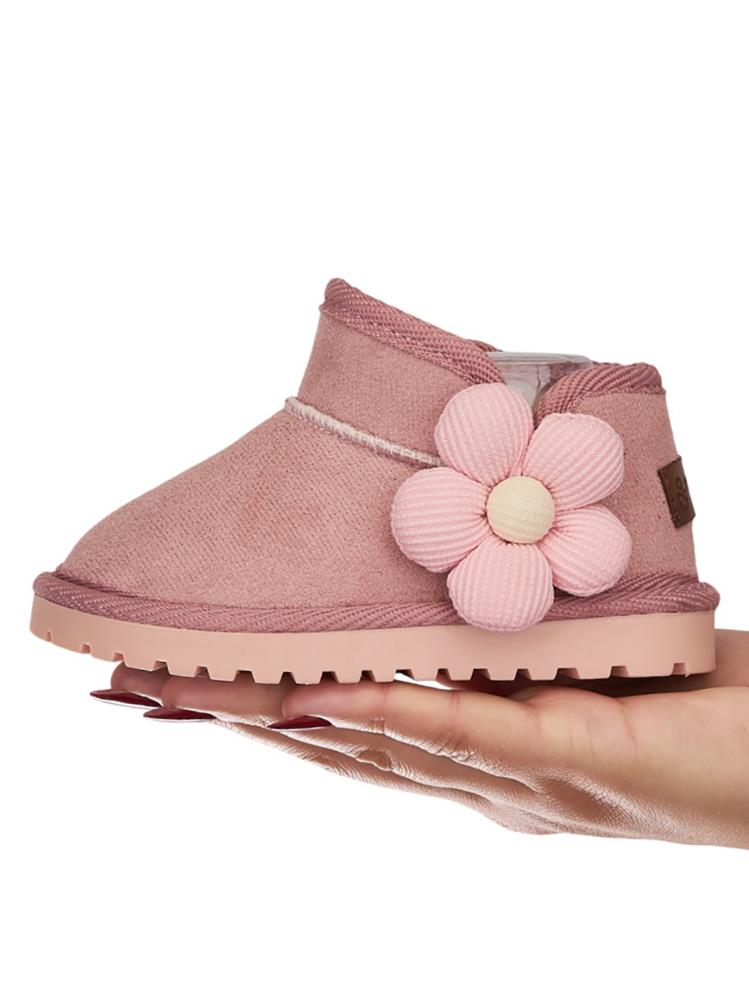 Mumenim Baby Minto Çiçekli 21-25 Numara Bot - Pudra