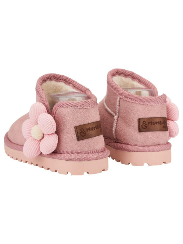 Mumenim Baby Minto Çiçekli 21-25 Numara Bot - Pudra