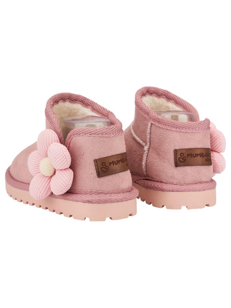 Mumenim Baby Minto Çiçekli 21-25 Numara Bot - Pudra