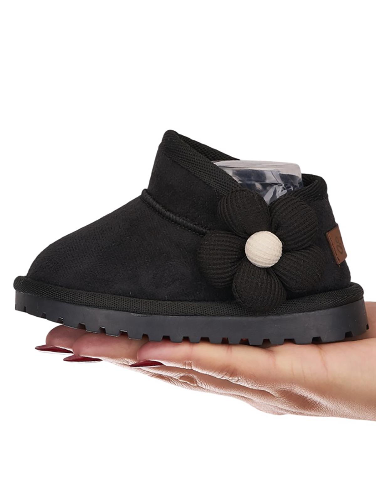 Mumenim Baby Minto Çiçekli 26- Bot - Siyah