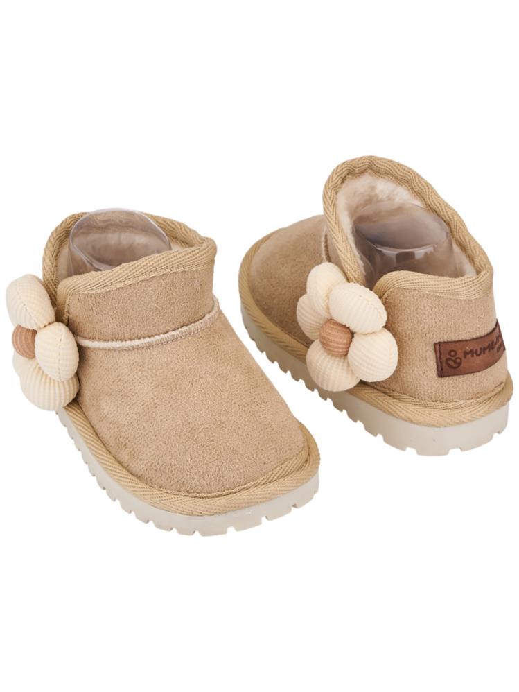 Mumenim Baby Minto Çiçekli 21-25 Numara Bot - Bej