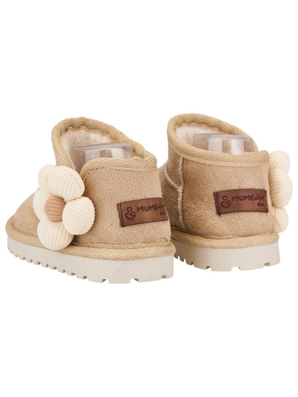 Mumenim Baby Minto Çiçekli 26-30 Numara Bot - Bej