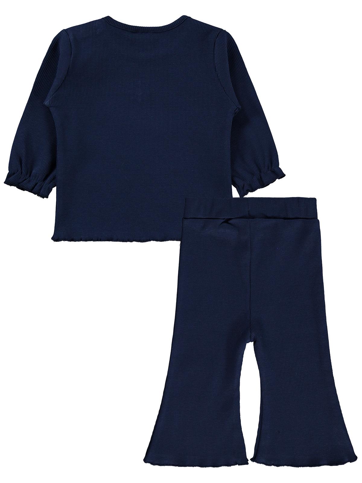 Civil Baby Papatya Nakışlı 6-18 Ay Takım - Lacivert