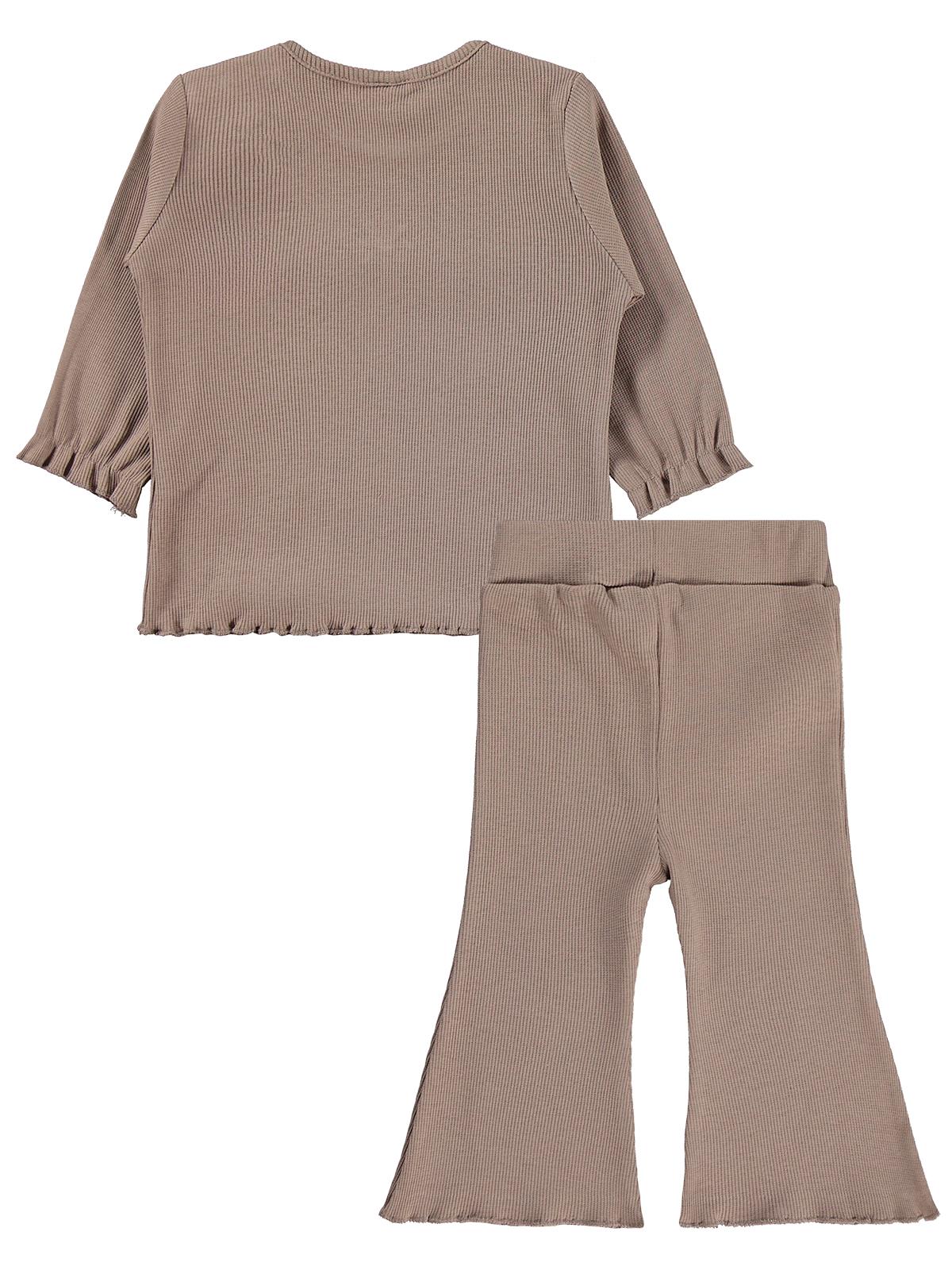 Civil Baby Papatya Nakışlı 6-18 Ay Takım - Bej