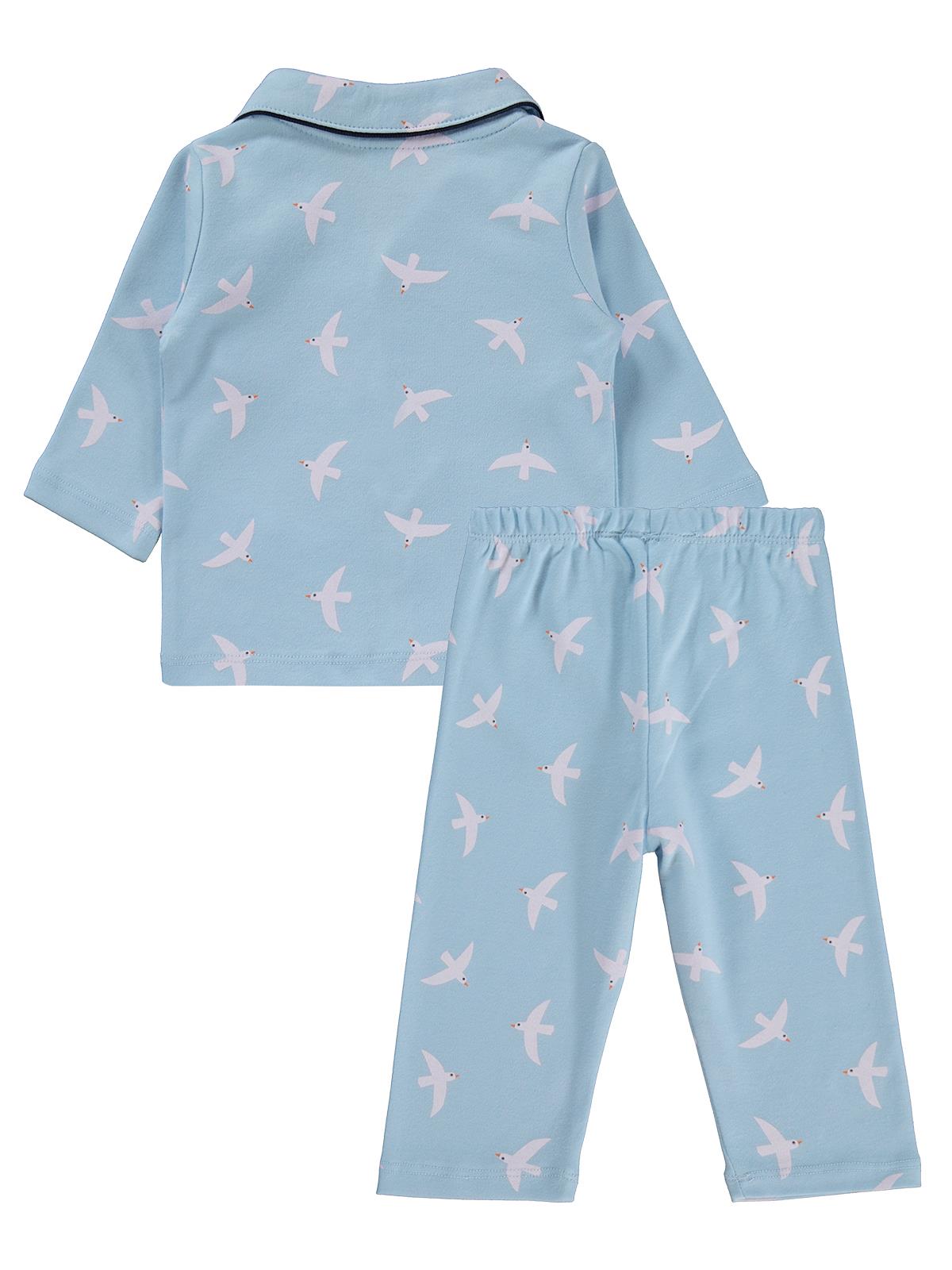 Civil Baby Martı Empirmeli 6-18 Ay Pijama Takımı - Mavi