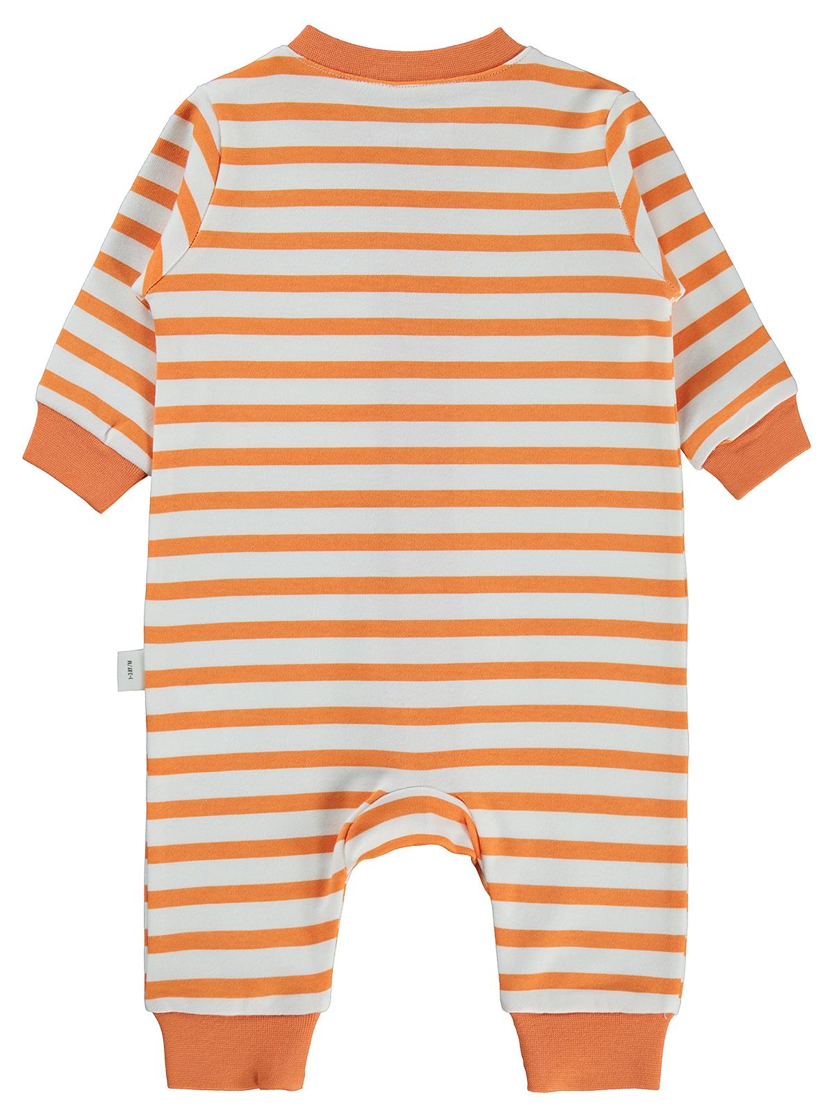 Civil Baby Yengeç Baskılı 1-9 Ay Tulum - Turuncu