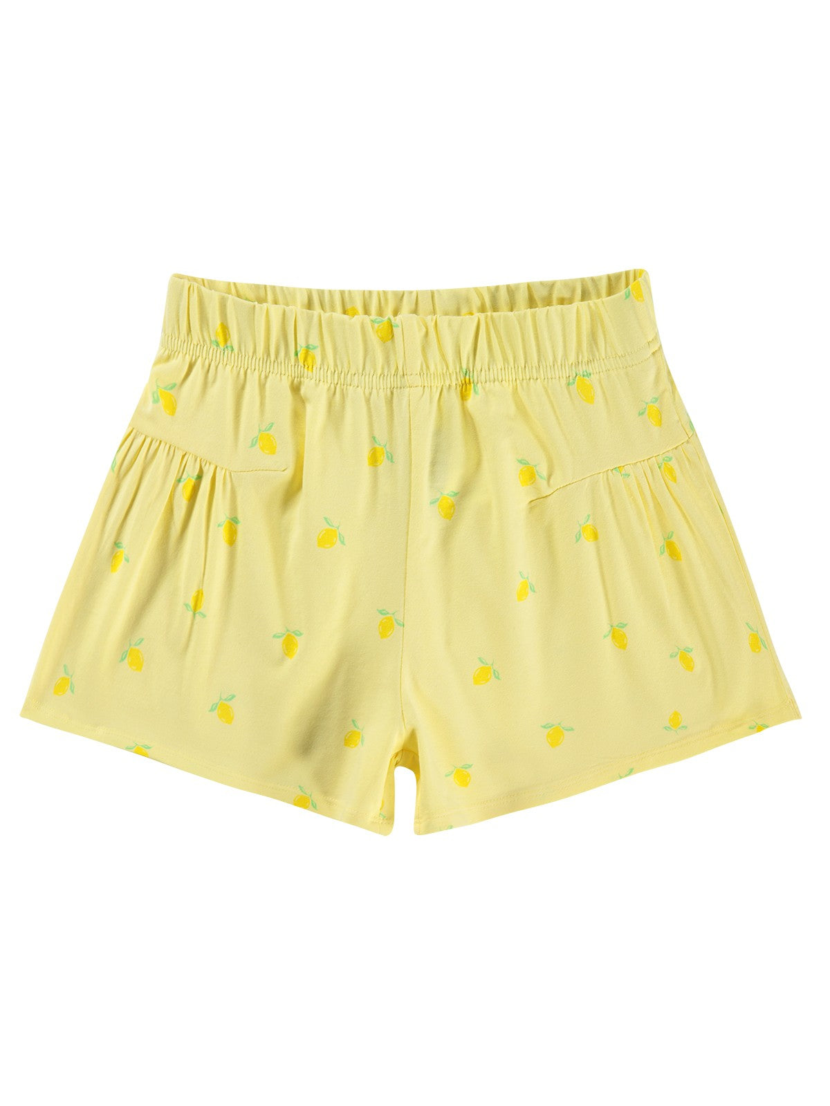 Civil Girls Limon Desenli 6-9 Yaş Şort - Sarı