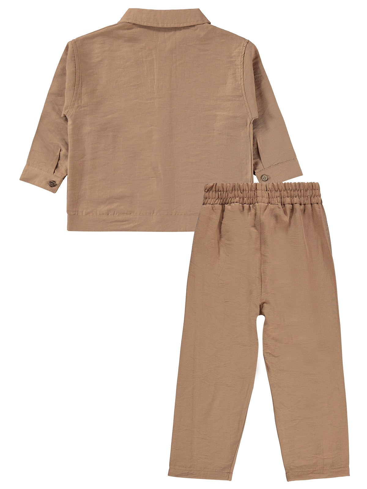 Civil Boys Gömleği Cepli 3 Lü takım 2-5 Yaş Takım - Bej
