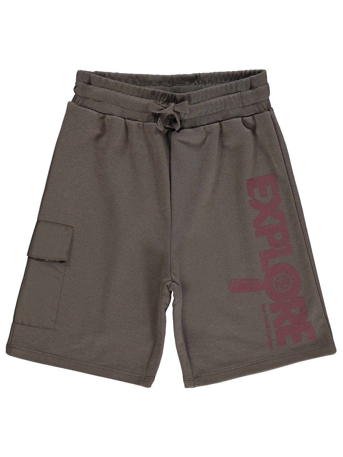 Civil Boys Explore Baskılı 10-13 Yaş Kapri - Kahverengi