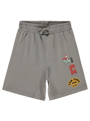 Civil Boys FUN TIME Basklı 2-5 Yaş Kapri - Gri