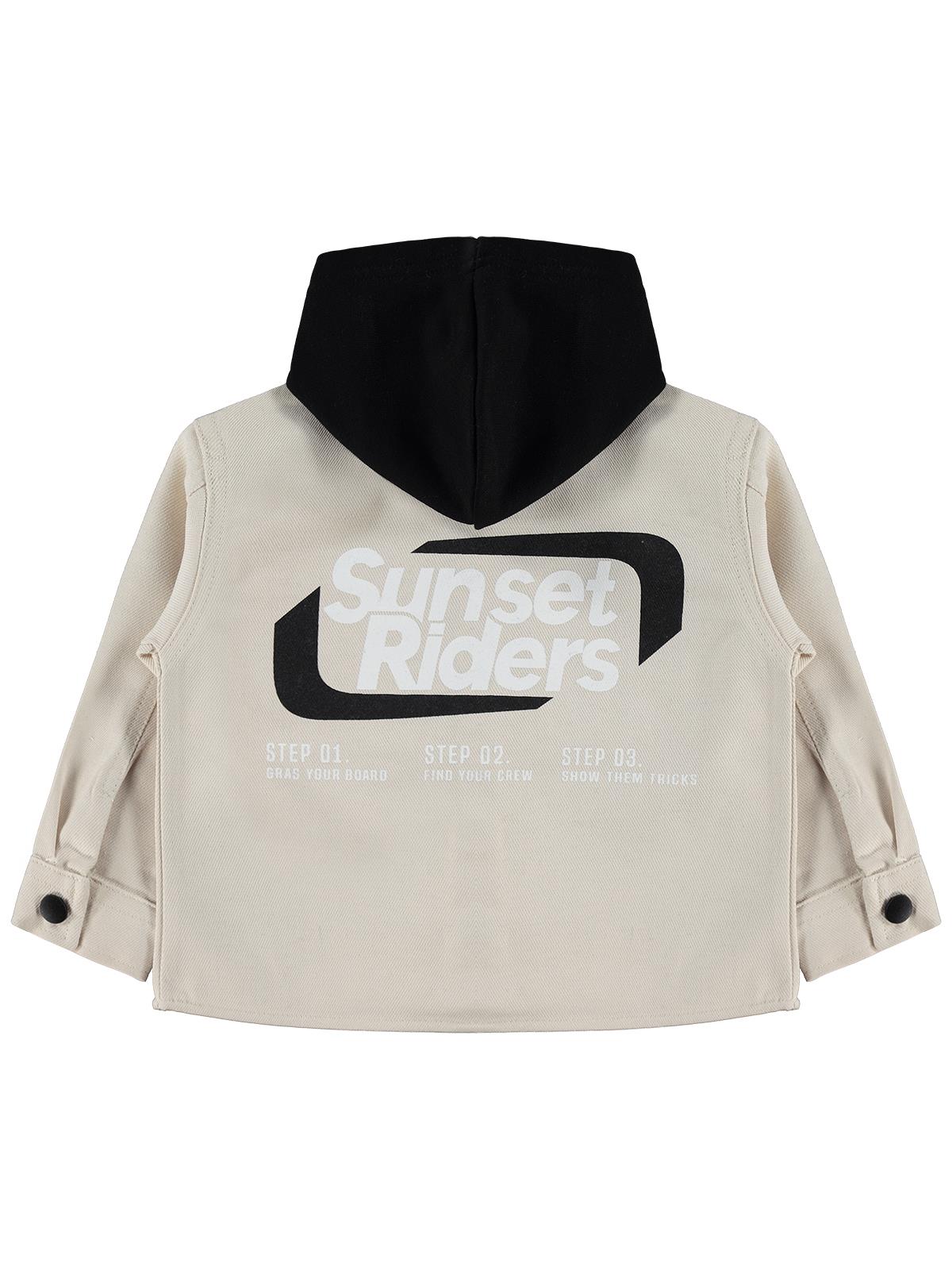 Civil Boys Çift Cepli Kapşonlu 2-5 Yaş Gömlek - Koyu Taş Rengi