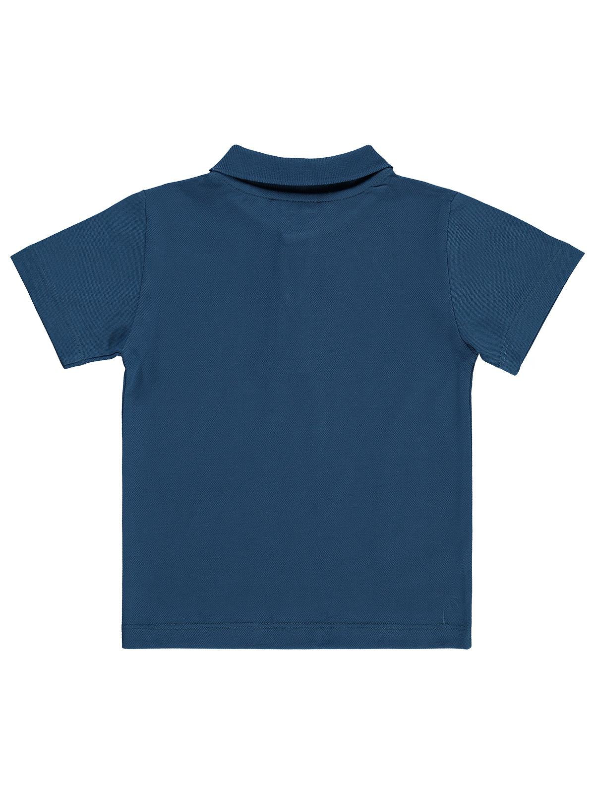 Civil Boys Erkek Çocuk Palmiye Nakışlı Polo Yaka 2-5 Yaş Tişört - Yeşil