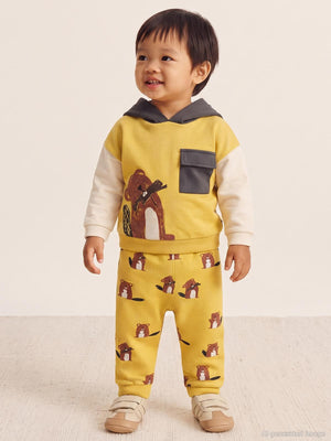 Civil Baby Cepli Kapşonlu 6-18 Ay Takım - Hardal