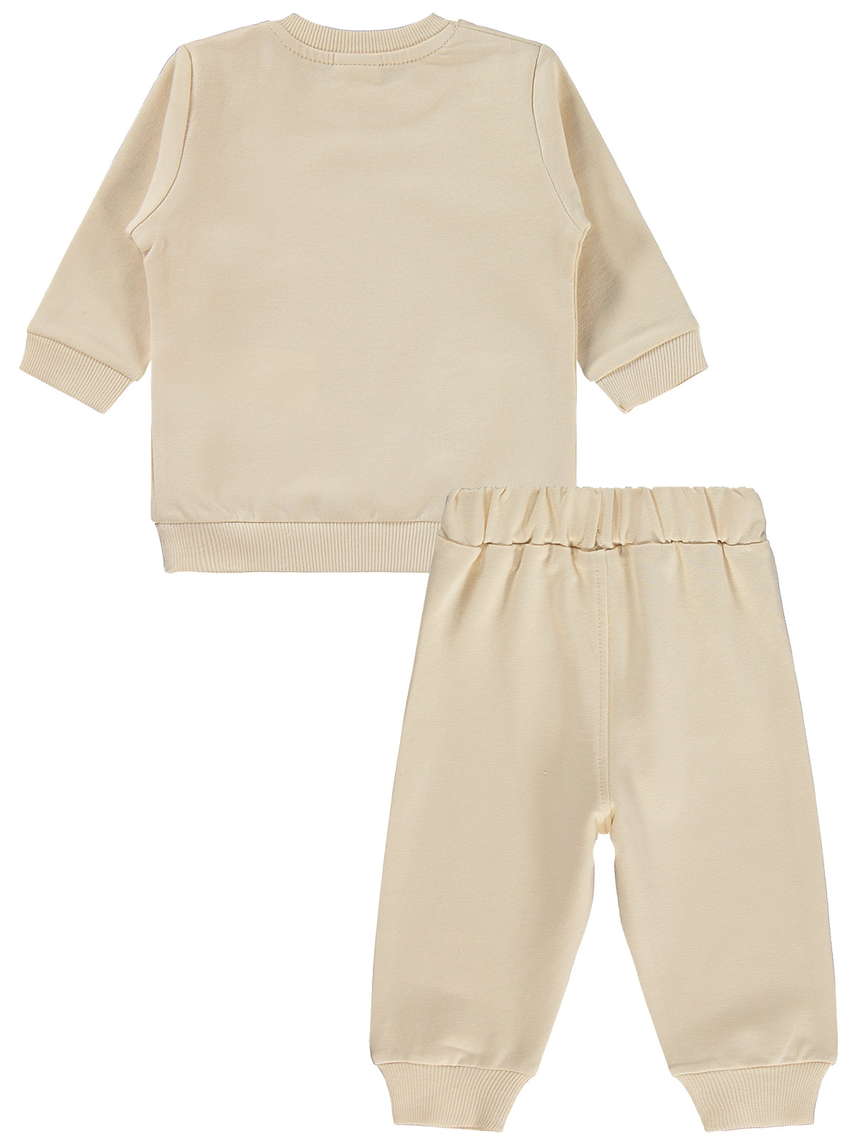 Civil Baby Bereli Ayıcık Baskılı 6-18 Ay Takım - Bej