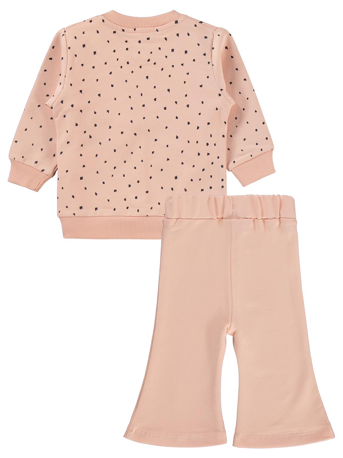 Civil Baby Unicorn Nakışlı Hırkalı 6-18 Ay Takım - Pudra