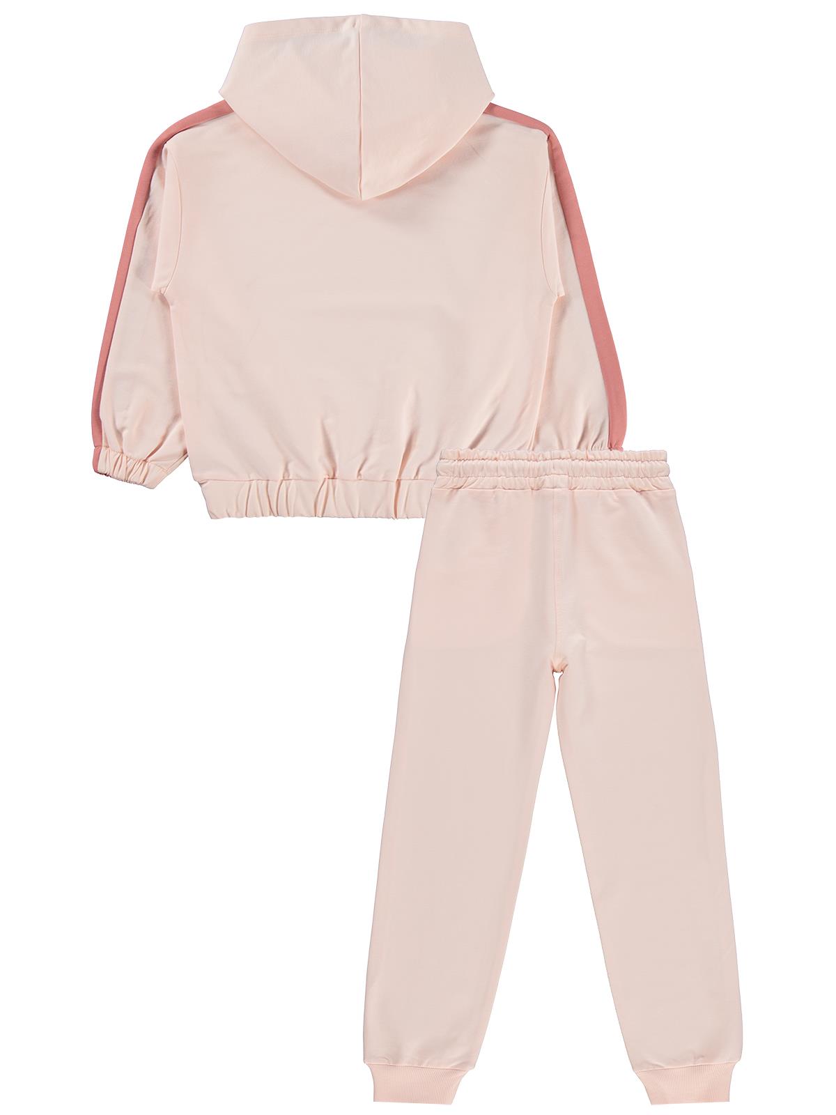 Civil Girls Kapşonlu 6-9 Yaş Eşofman Takımı - Pembe