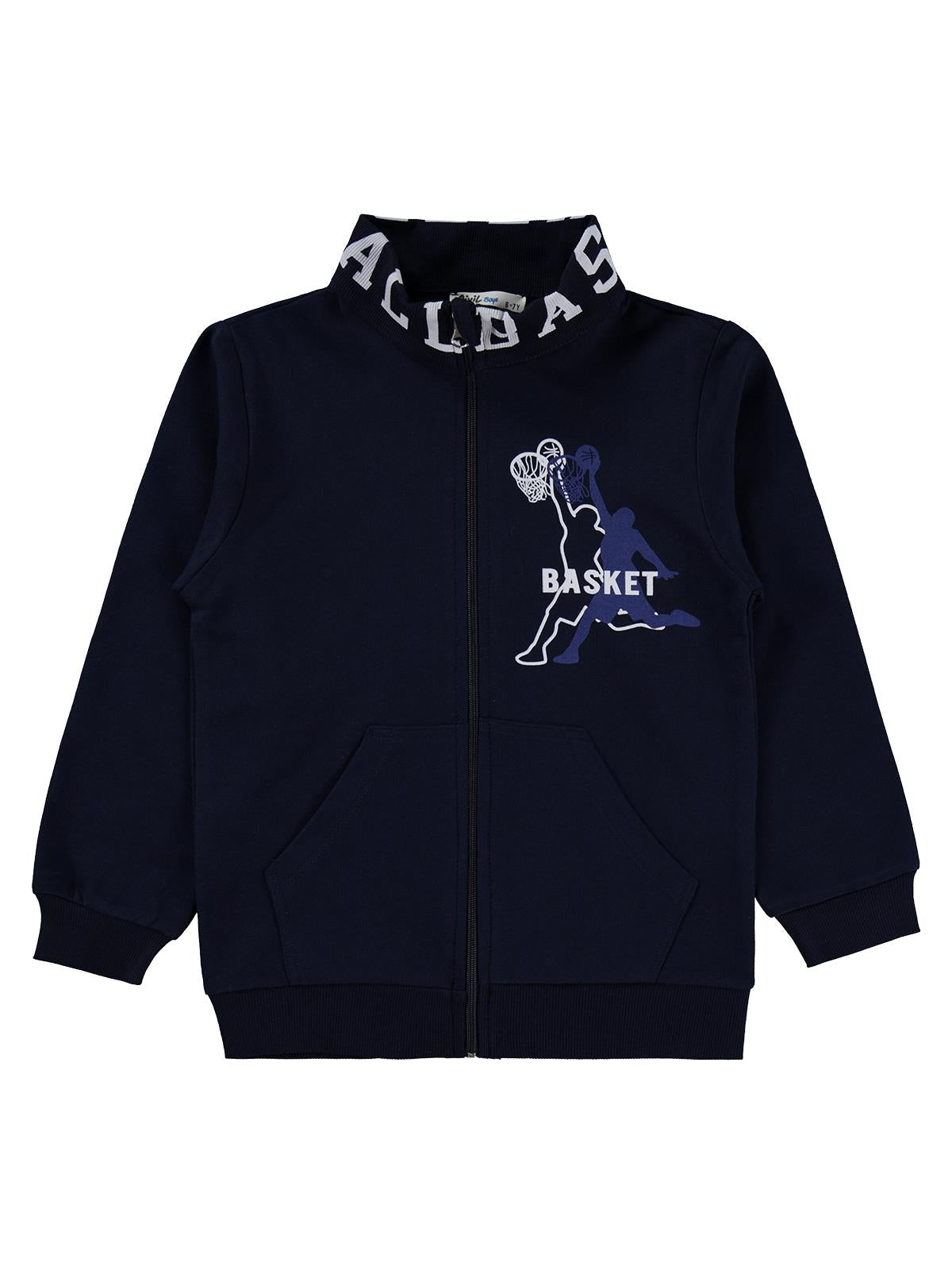 Civil Boys Basket Baskılı 6-9 Yaş Eşofman Takımı - Lacivert