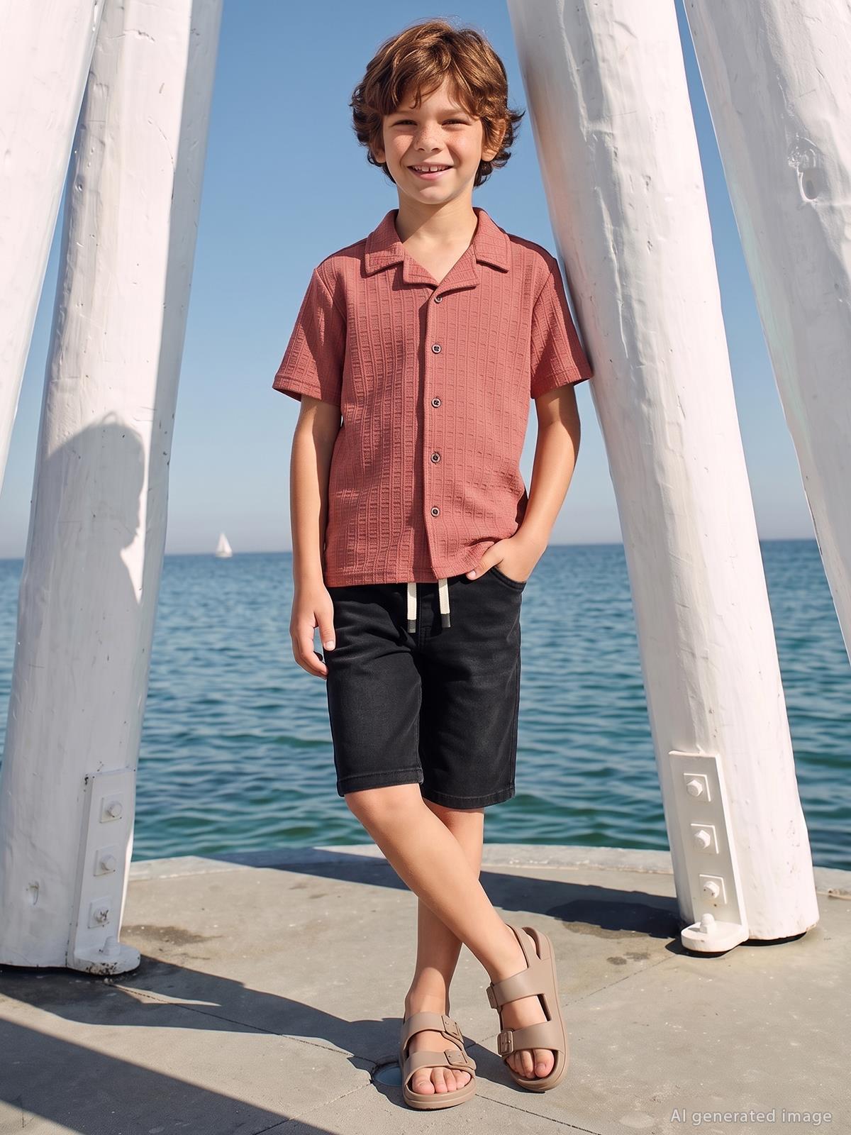 Civil Boys Bağcıklı Basic 6-9 Yaş Kapri - Haki