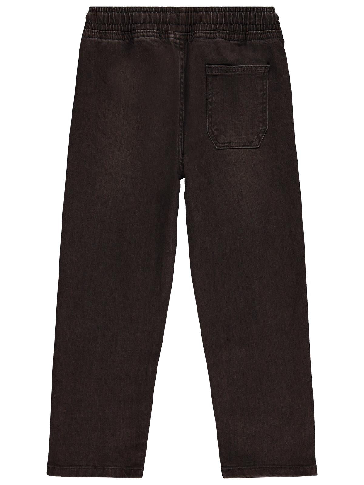 2602-3 Civil Boys Bağcıklı Basic 10-13 Yaş Pantolon - Kahve