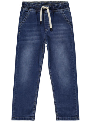 2602-3 Civil Boys Bağcıklı Basic 10-13 Yaş Pantolon - Mavi