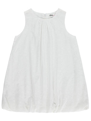Civil Girls Balon Etekli 2-5 Yaş Elbise - Kırık Beyaz