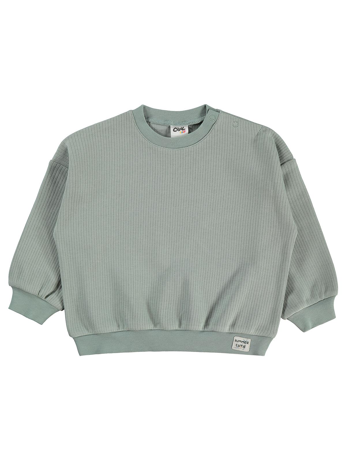 Civil Baby Süs Etiketli 6-18 Ay Sweatshirt - Yeşil