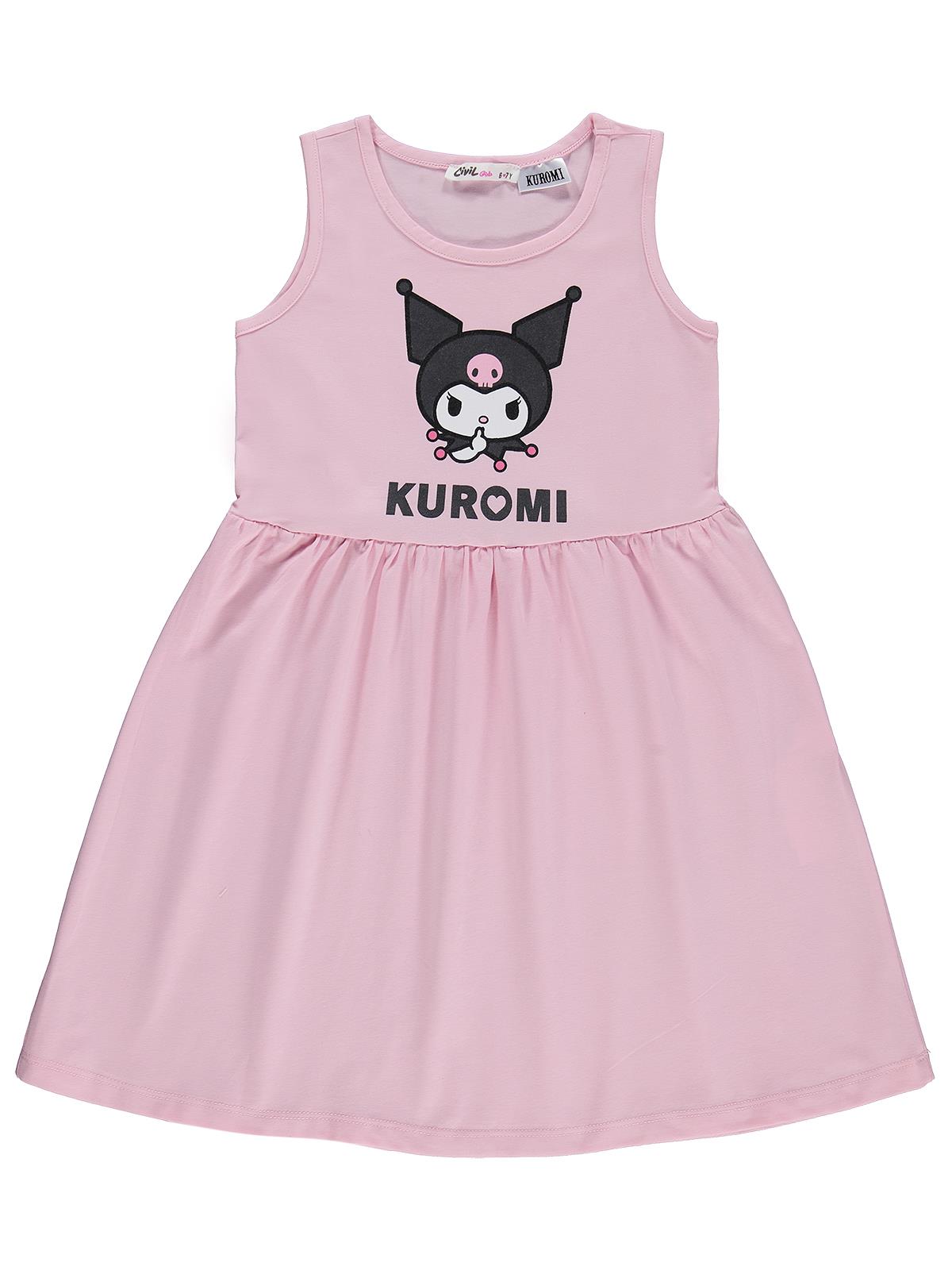 KUROMIRION·͜·ᰔᩚです¨̮ )/ Kuromi 6-9 Yaş Elbise - Pembe – Civilim.com