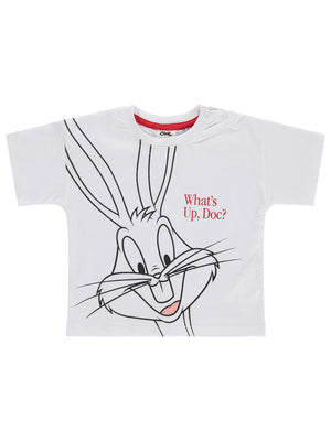 Civil Baby Bugs Bunny Baskılı 6-18 Ay Tişört - Beyaz
