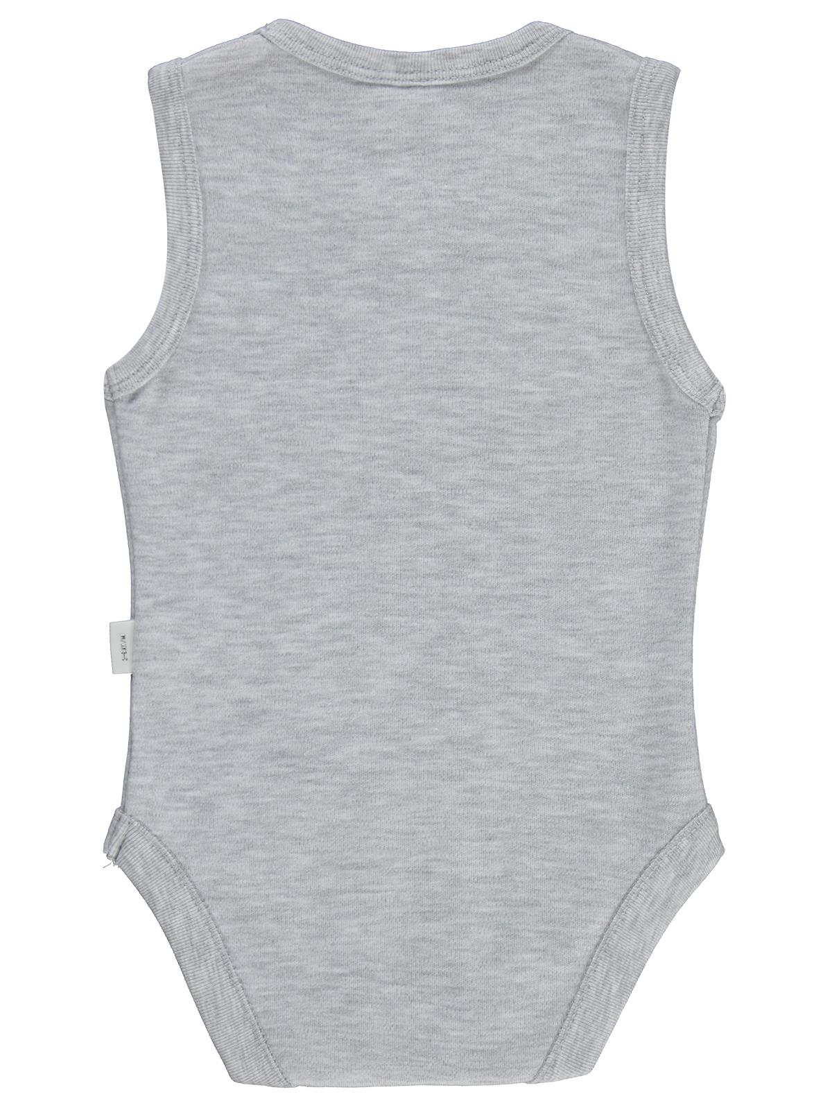 Civil Baby Batman Baskılı 3-18 Ay Çıtçıtlı Badi - Gri