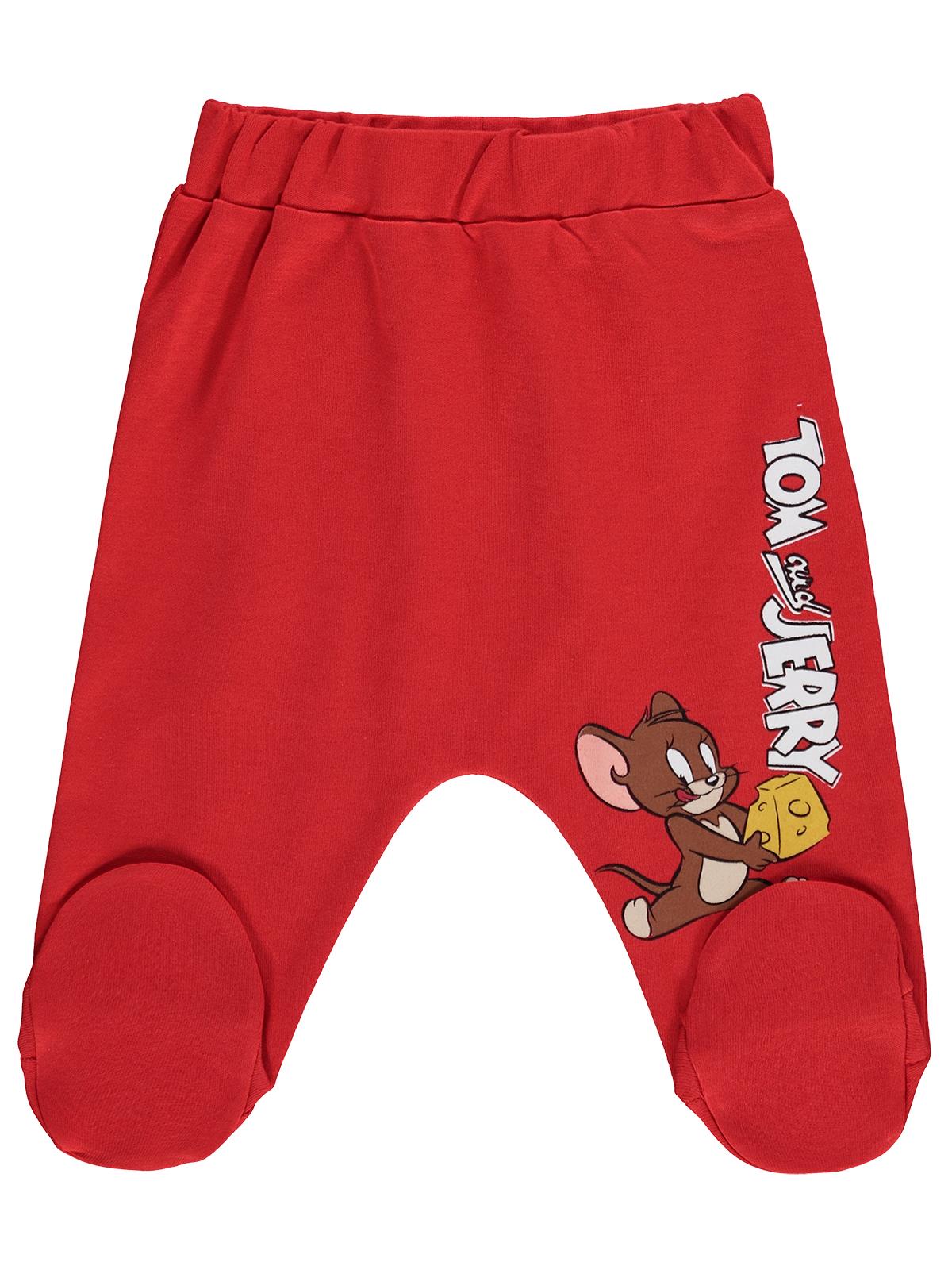 Civil Baby Tom and Jerry Baskılı 1-9 Ay Tek Alt Bebe - Kırmızı