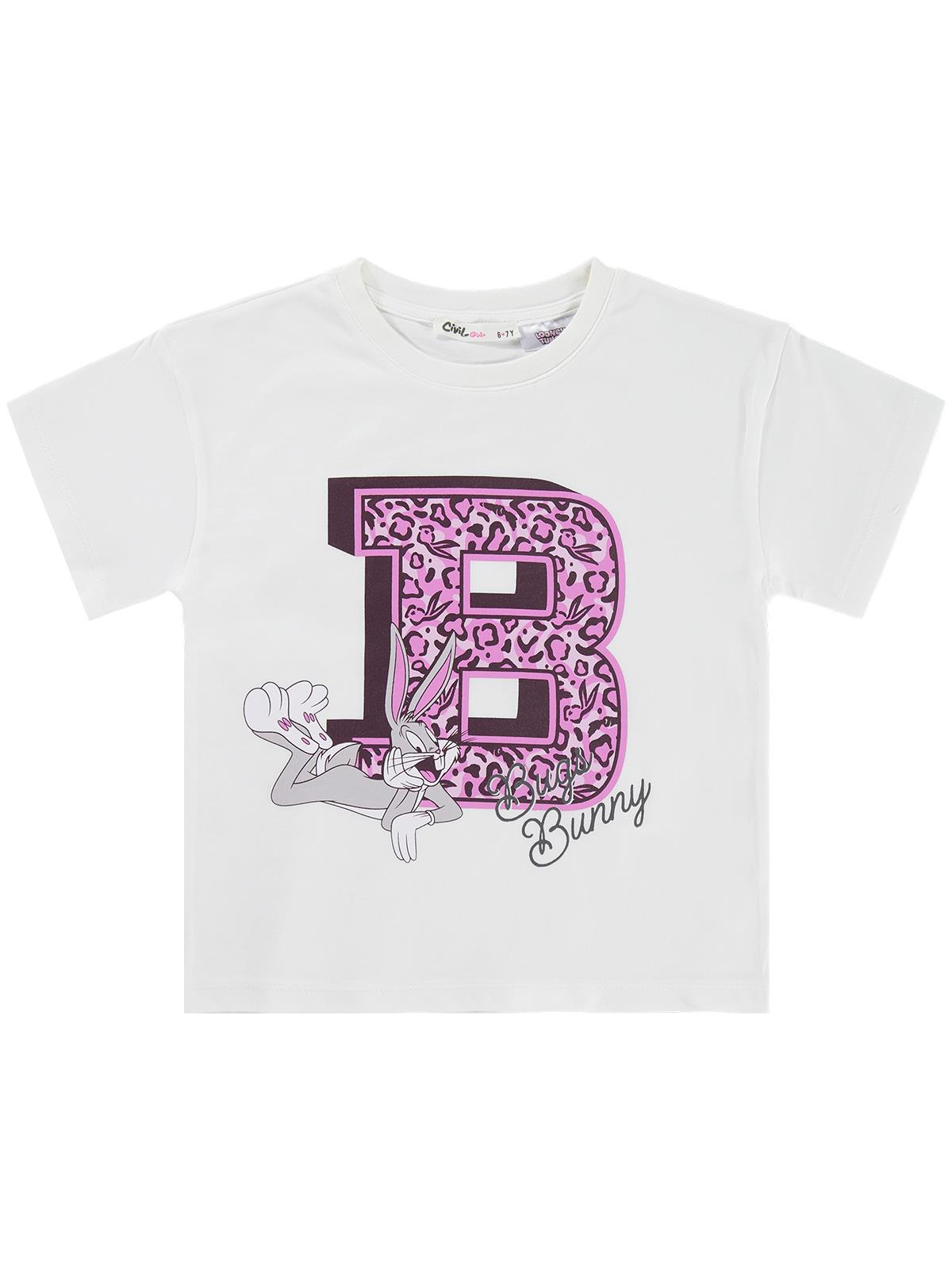 Bugs Bunny 6-9 Yaş Tişört - Kırık Beyaz