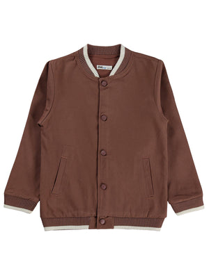 Civil Boys Kolej Ribanalı 6-9 Yaş Ceket - Kahverengi