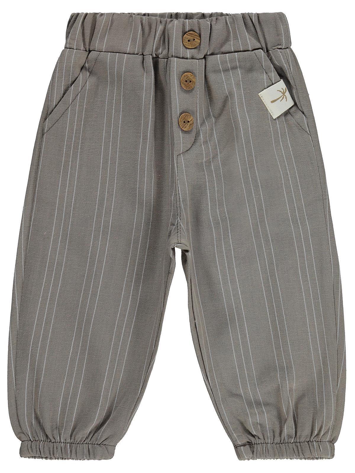 Civil Baby Çizgili 6-18 Ay Pantolon - Kahverengi