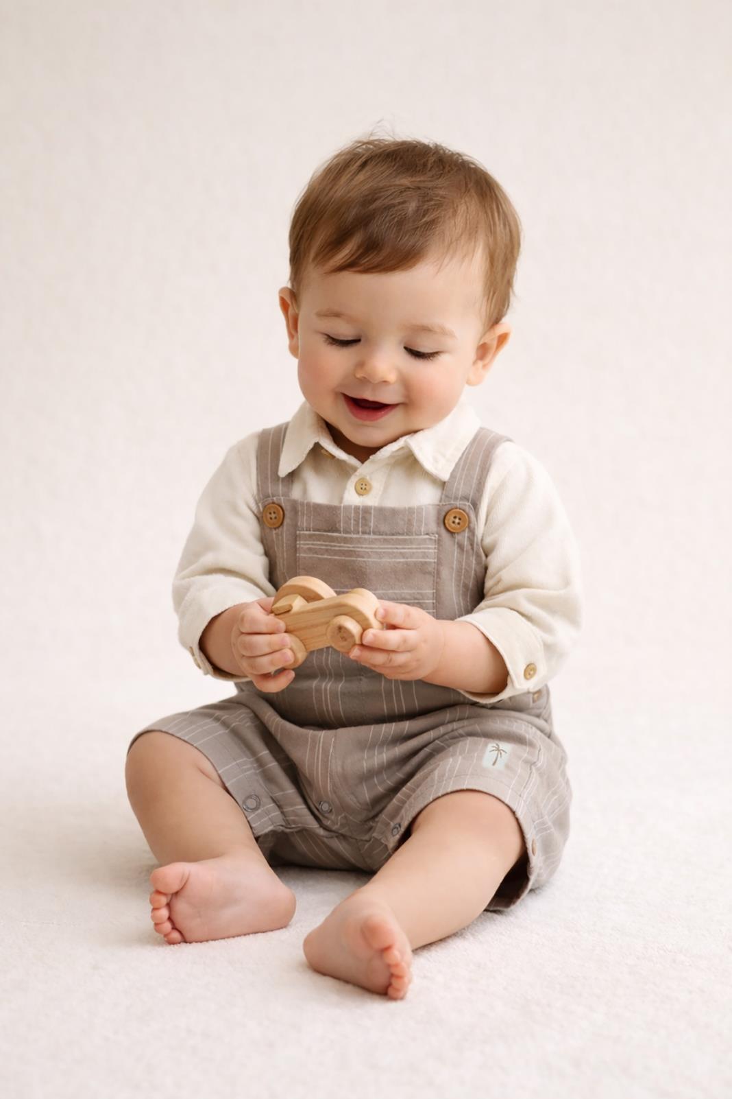 Civil Baby Çizgili 6-18 Ay Slopet - Kahverengi