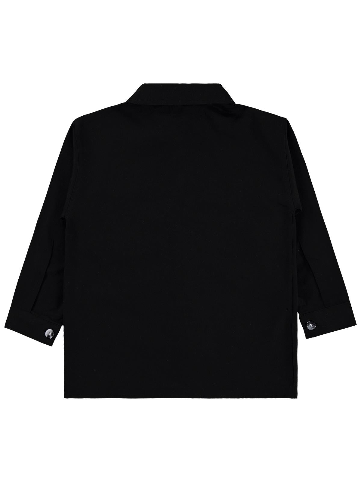 Civil Boys Çift Cepli Tişörtlü 6-9 Yaş Gömlek - Siyah