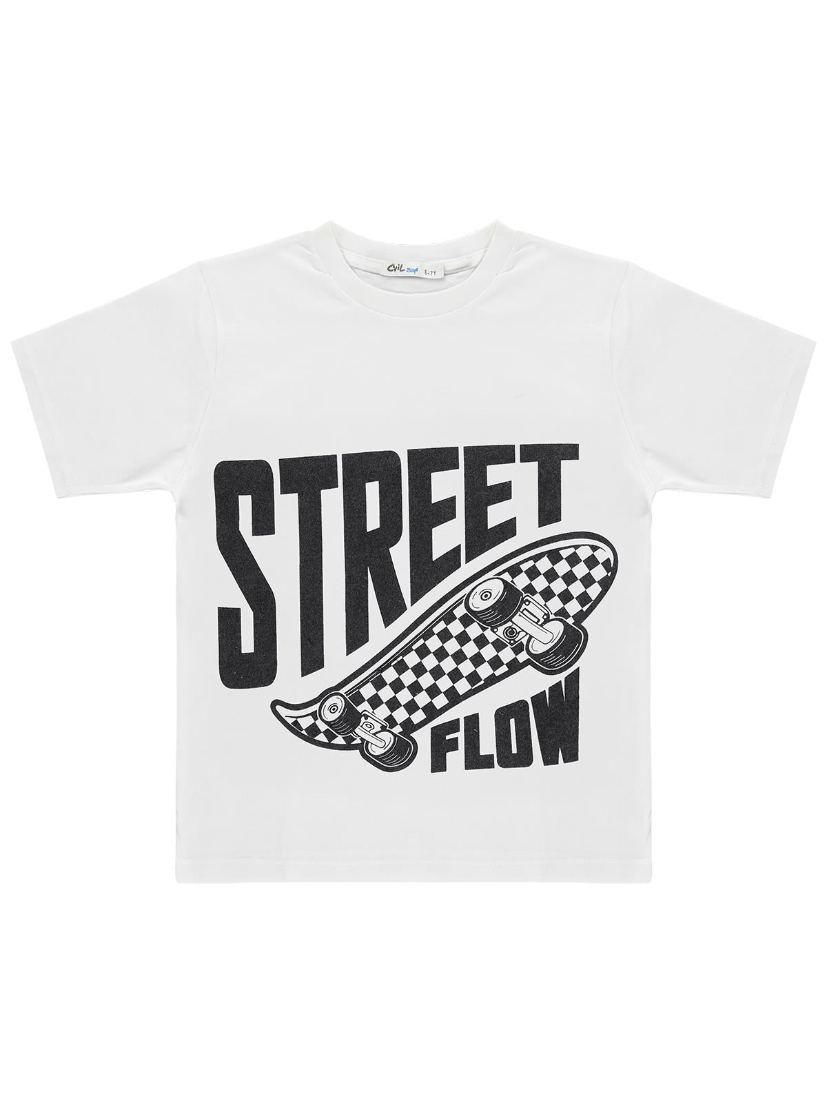 Civil Boys Çift Cepli Tişörtlü 6-9 Yaş Gömlek - Siyah