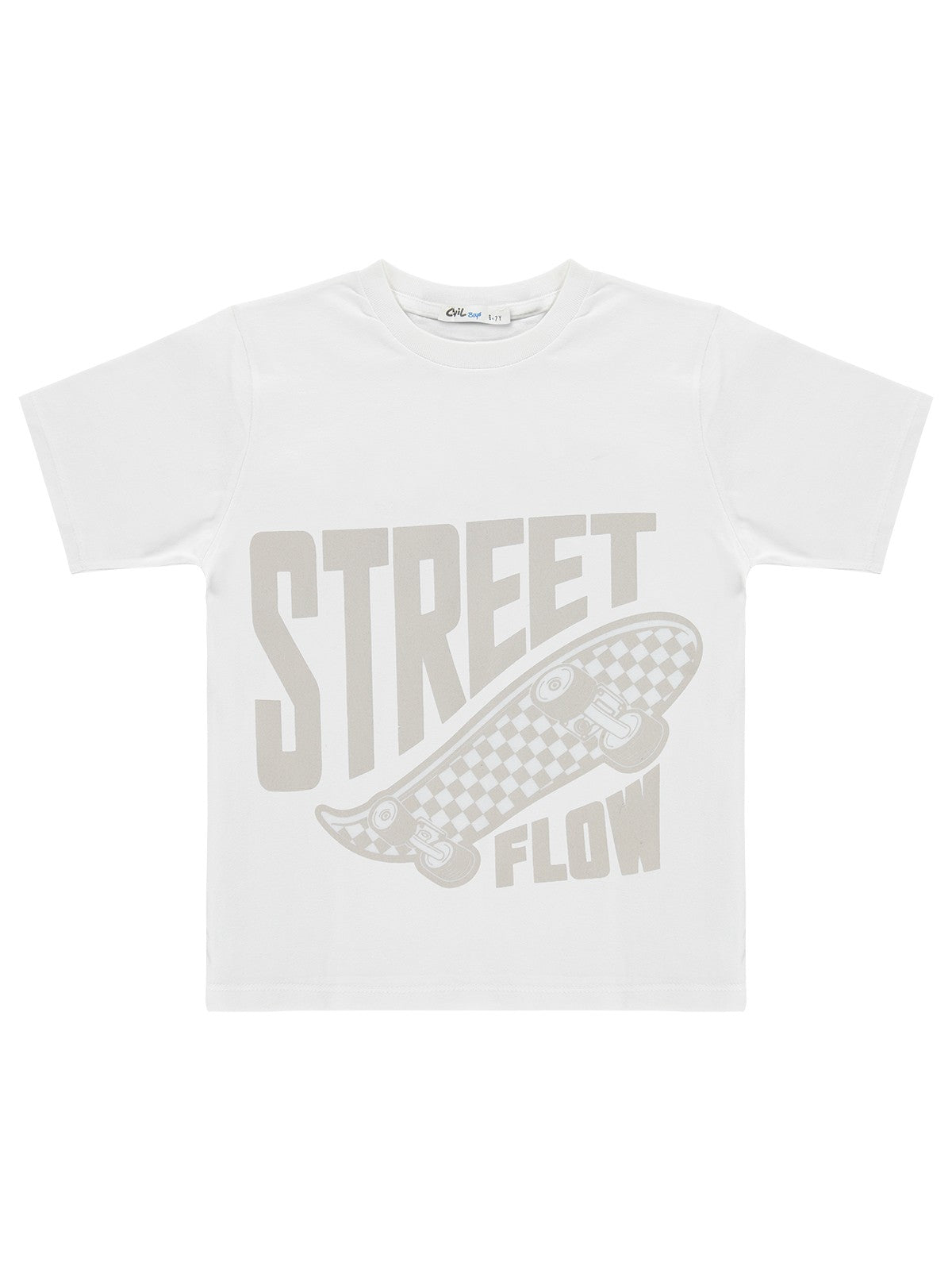 Civil Boys Çift Cepli Tişörtlü 6-9 Yaş Gömlek - Koyu Taş Rengi